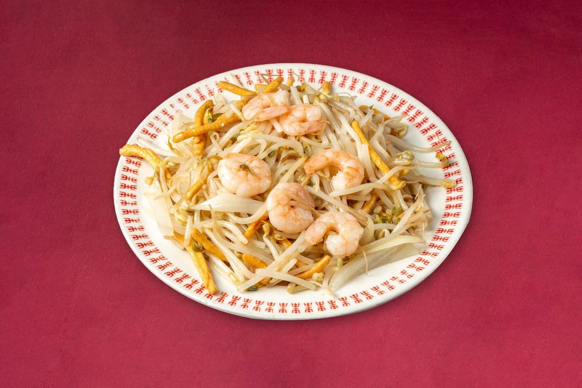 154. Chow mein aux feves germes et crevettes / Shrimps Chop Suey Chow Mein