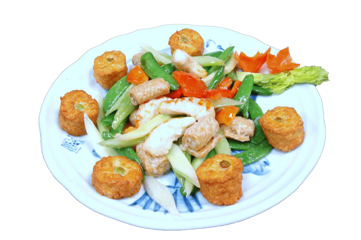 151. Vegetarian Wok-Fry Assorted Seafood 素油泡海中寶
