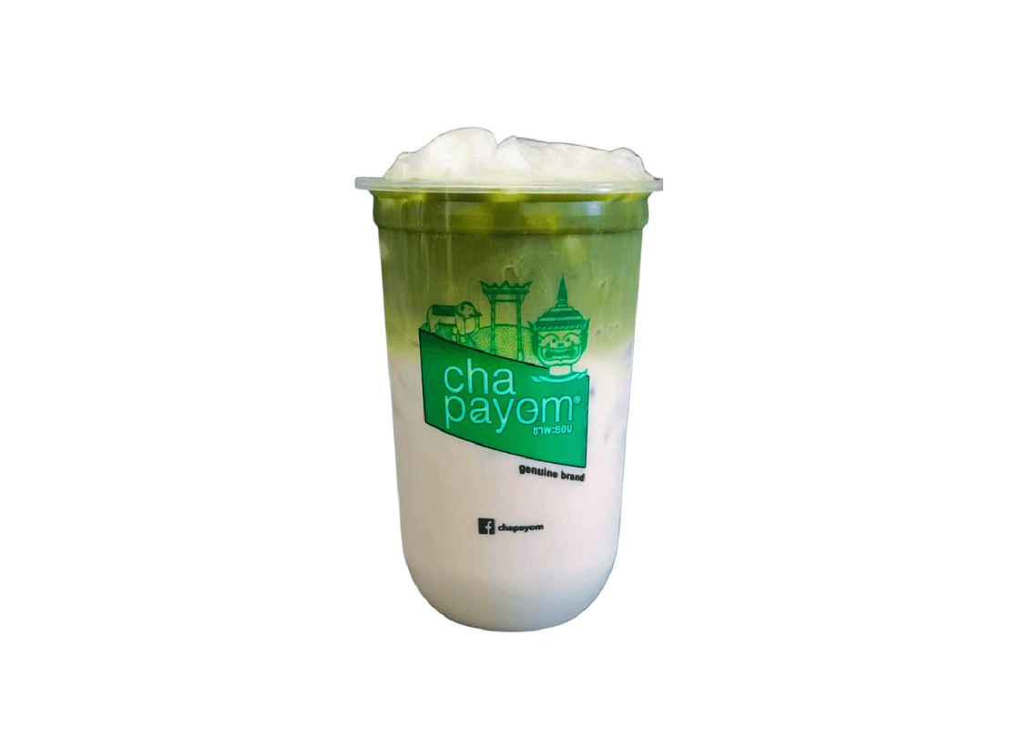 Roasted Coconut Thai Green Milk Tea (contains dairy)