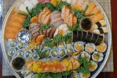 300. Sushi, Sashimi, and Maki D Combo Plattern (115pcs)