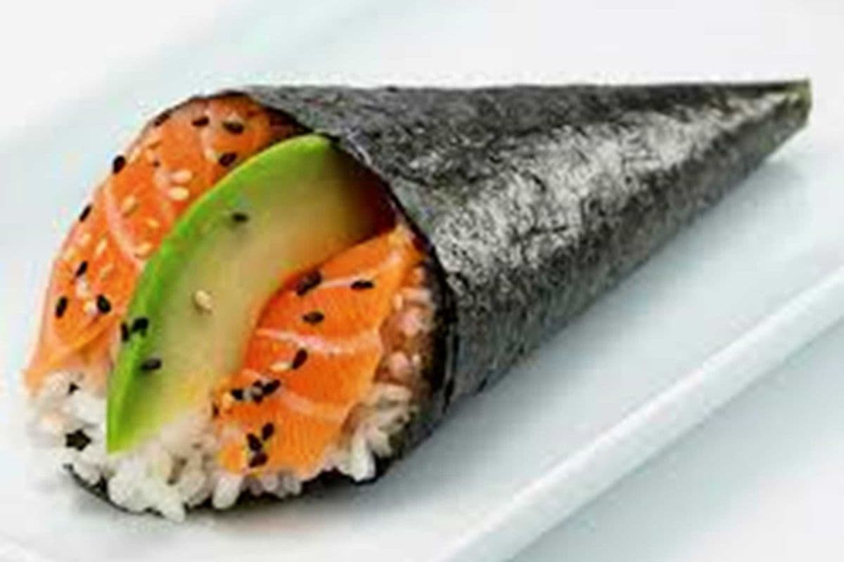 64. Salmon Avocado Hand Roll (1 ites)