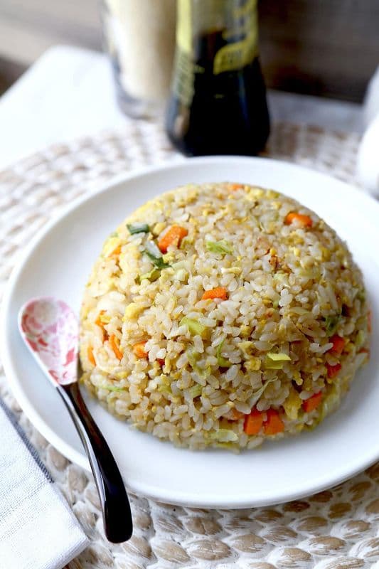 Beef Fried Egg on Rice / Riz aux Boeuf