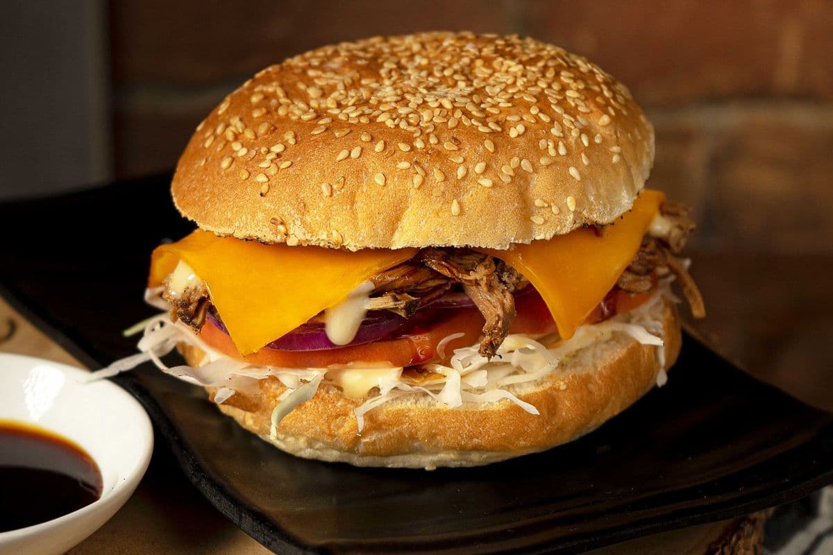 Burger with Braised Beef