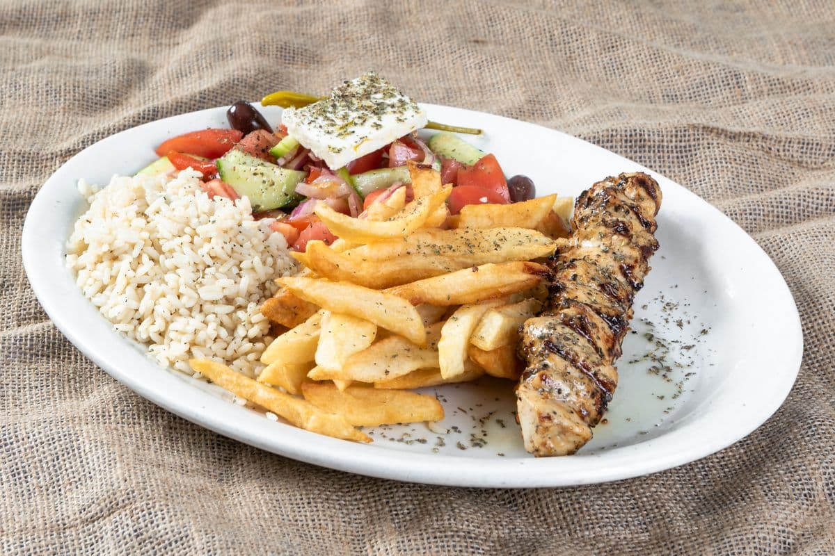 Plat de brochette de poulet / Chicken Stick Plate