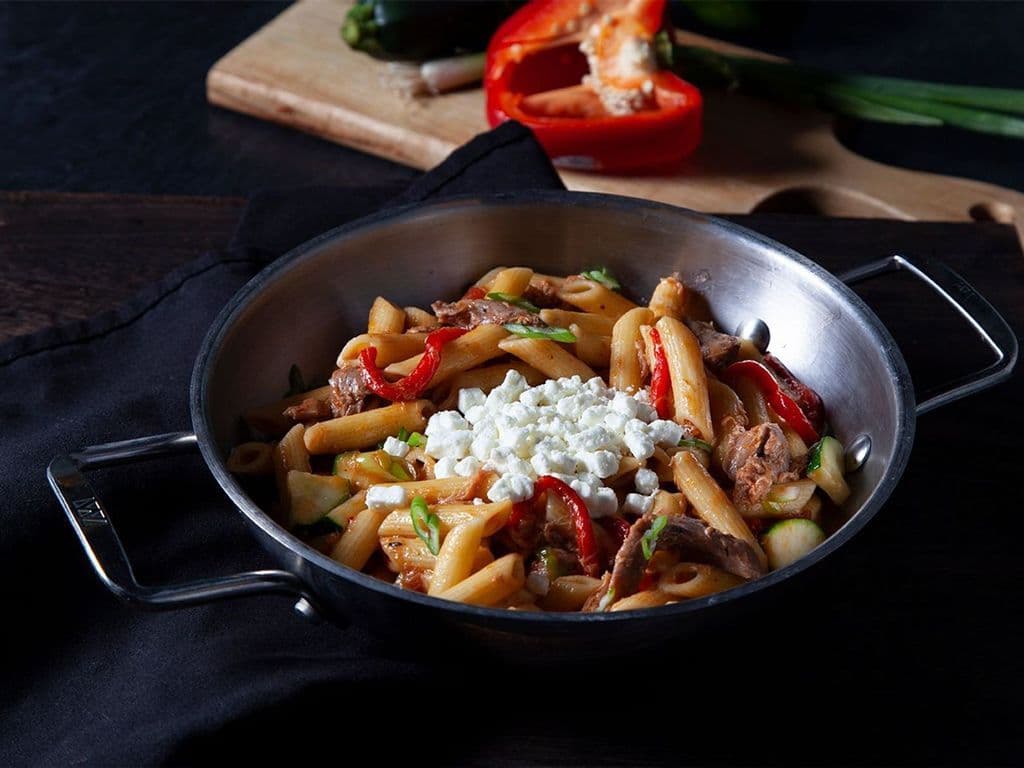 Penne au canard confit / Penne with duck confit