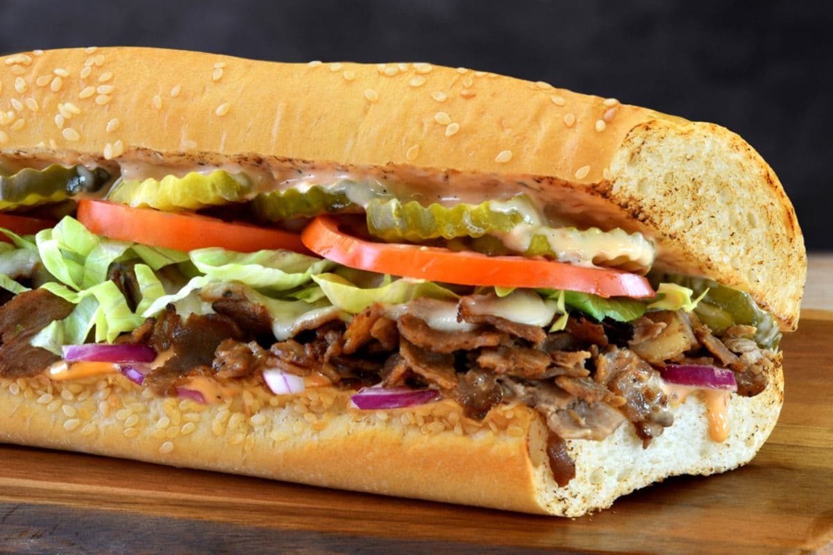 9" Regular Cheeseburger Philly Sub