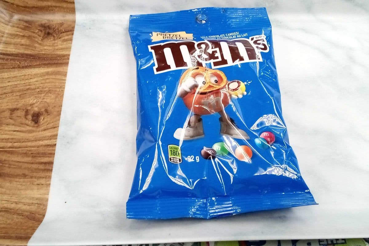 M&M's pretzel Bag