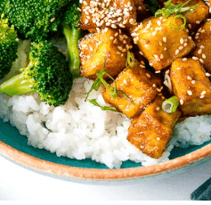 * Deep-Fried Tofu (4 pcs) Rice Combo ⭐