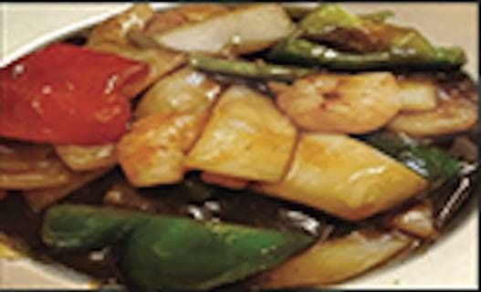 Shrimp with Szechuan Sauce Crevette avec Sauce Szechuan