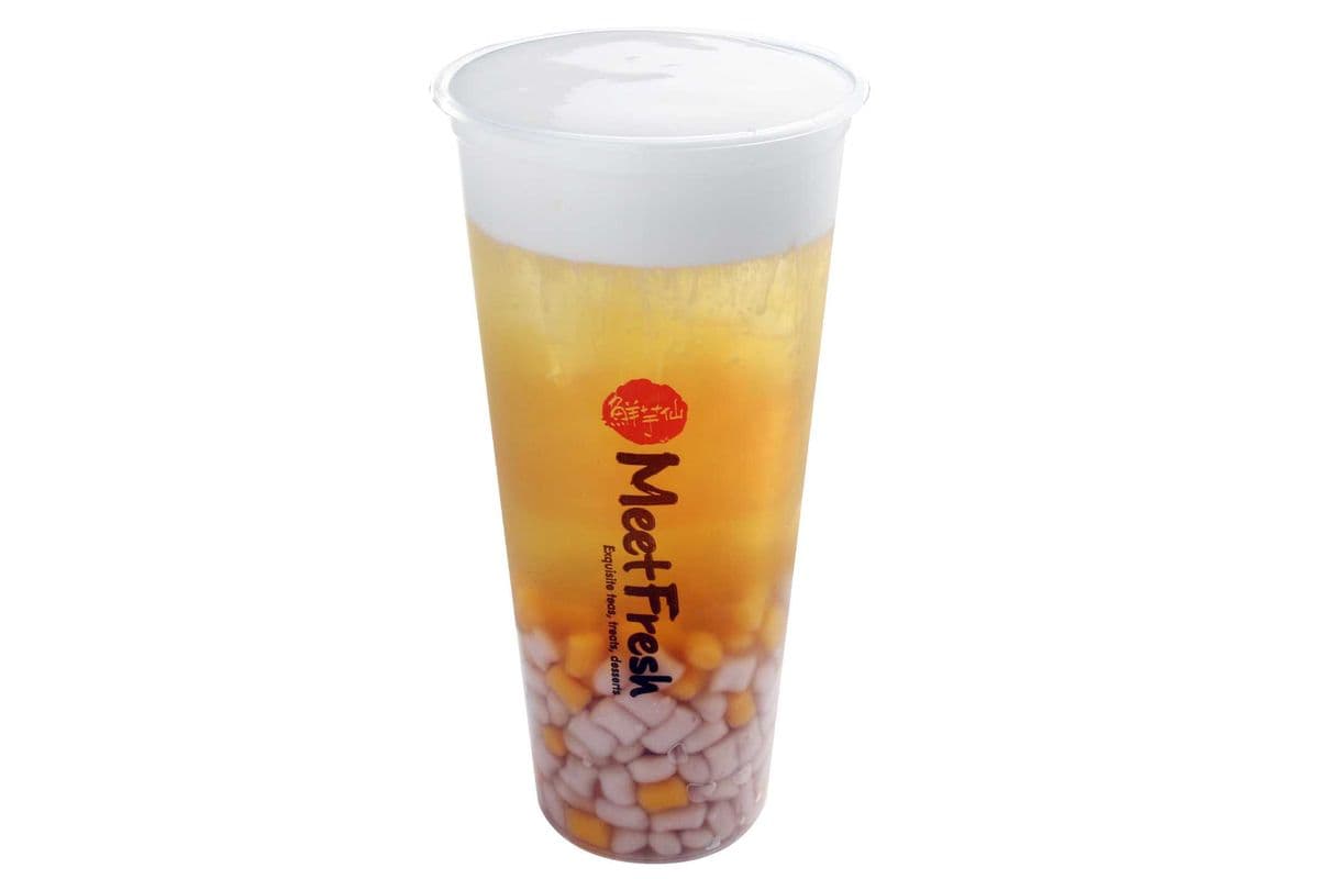 Winter Melon Tea with Mini Taro Ball and Whipped Cream (Large)