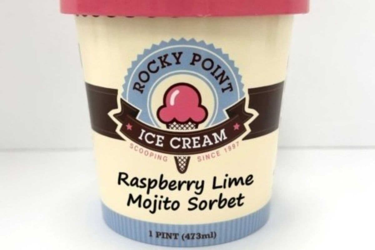 Raspberry Lime Mojito Sorbet Pint