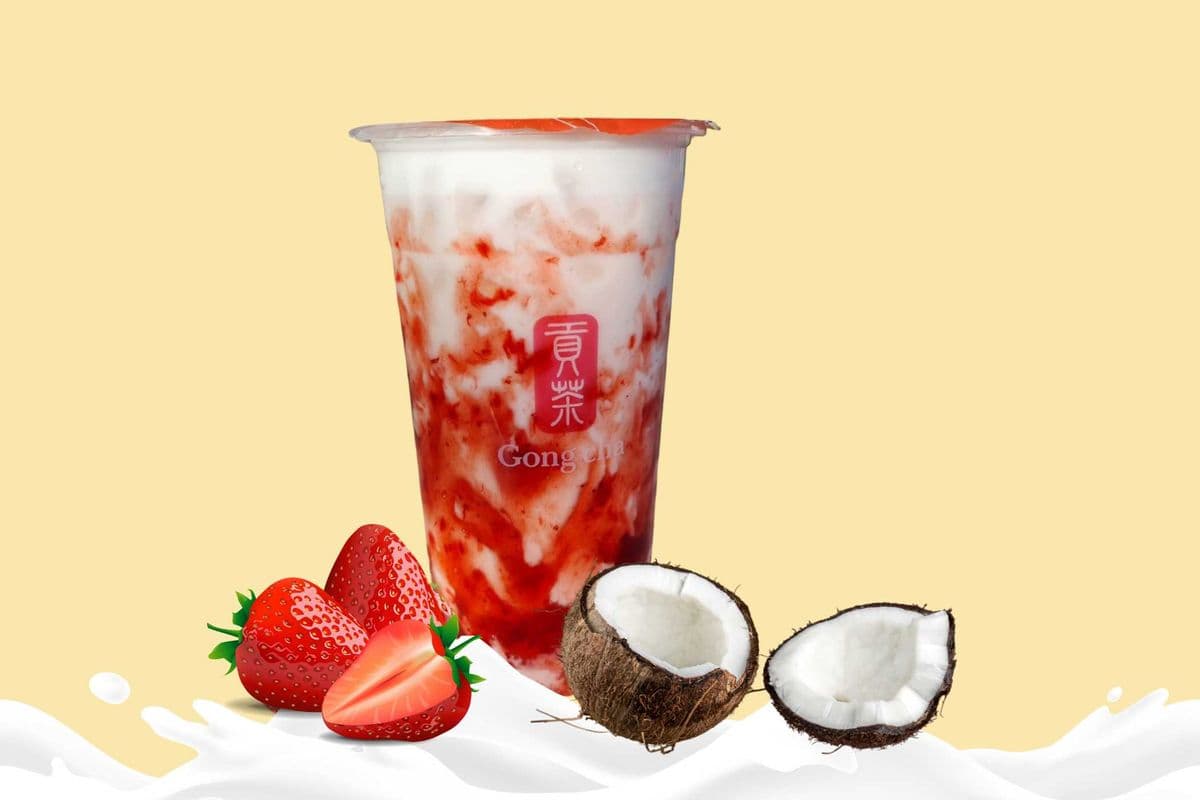 Strawberry Coconut Milk Tea