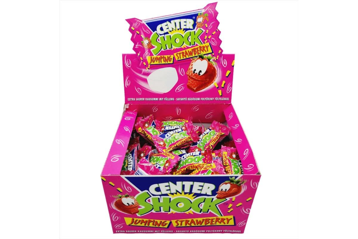 Center Shock Sour Candy Jumping Strawberry