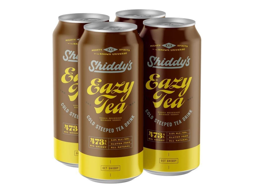 Easy Tea - Shiddys Sparkling Vodka Beverage - 4 x 473mL cans (5.0%ABV)