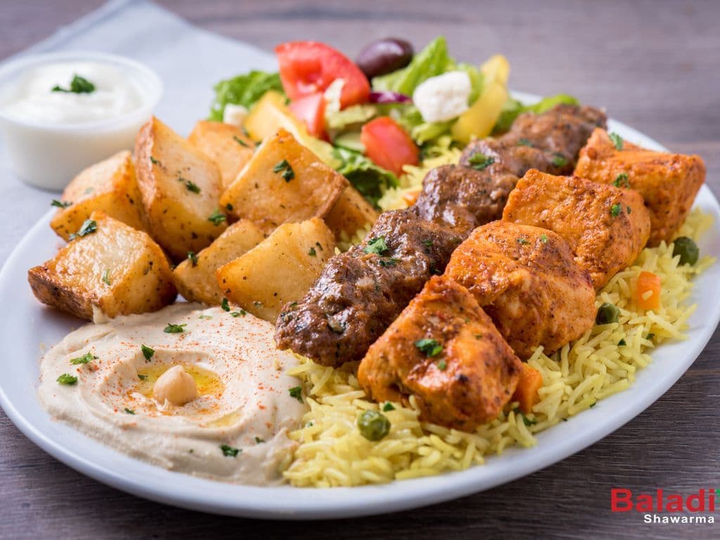 Beef Kabab and Shish Plate