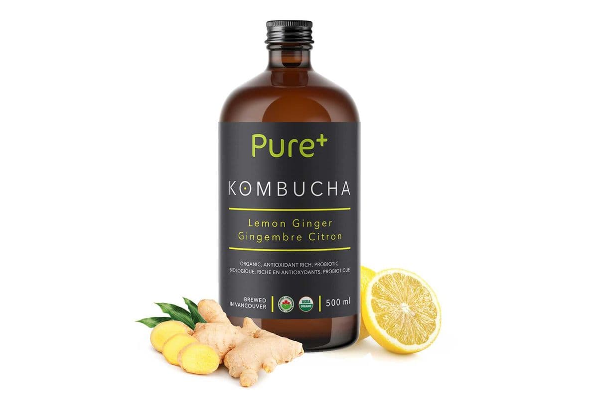 Pure Lemon Ginger Kombucha Tea