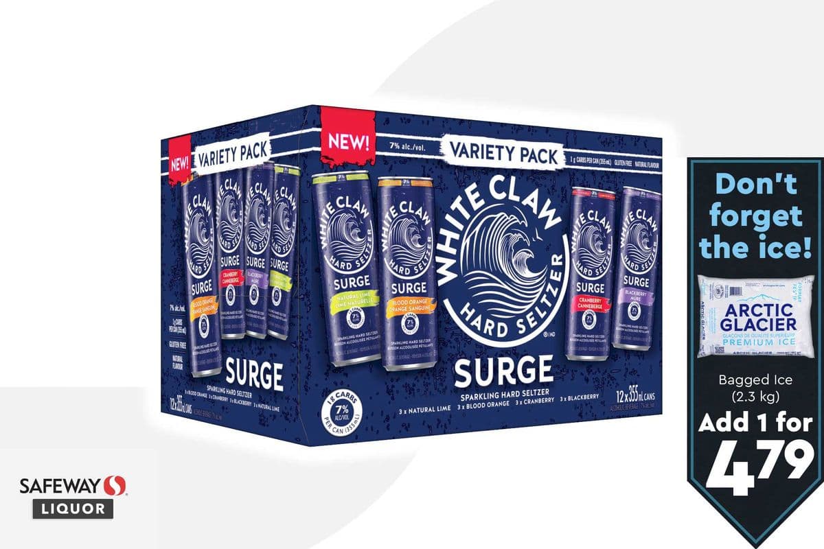 White Claw Surge Variety Pack (12 x 355 ml)