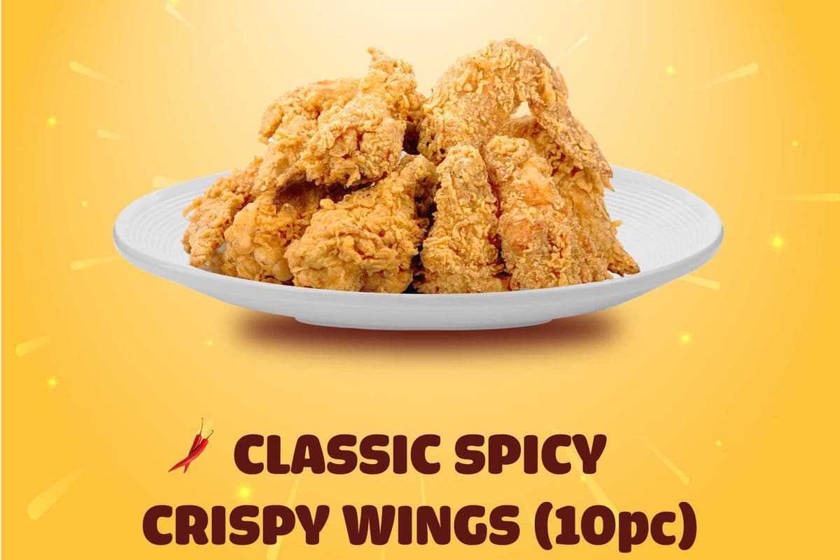 Classic Spicy Crispy Wings (10 pcs)
