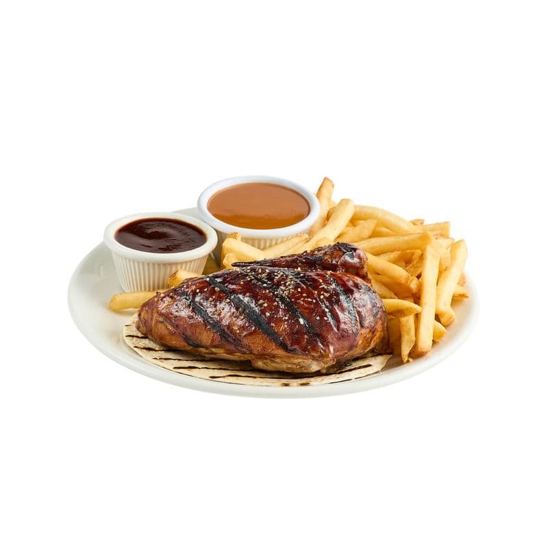 Repas poitrine saveur miel et sriracha / Chicken leg meal honey and sriracha flavor