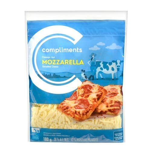 Compliments Cheese Mozzarella Shredded 180g