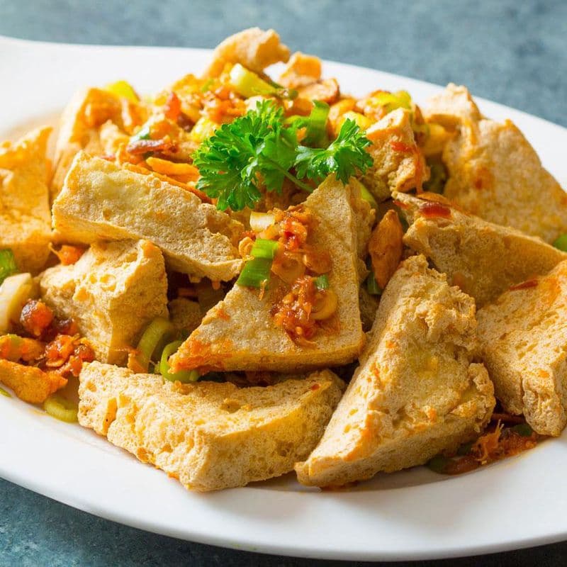 Deep Fried Tofu with Chilli Salt 椒鹽豆腐