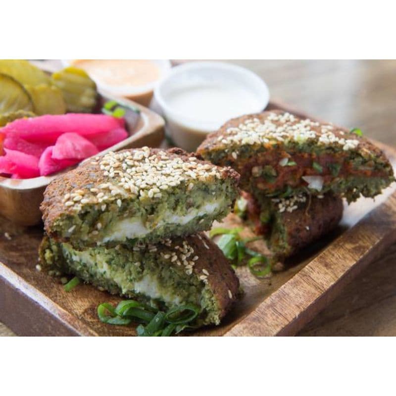 Chili Onion Stuffed Falafel