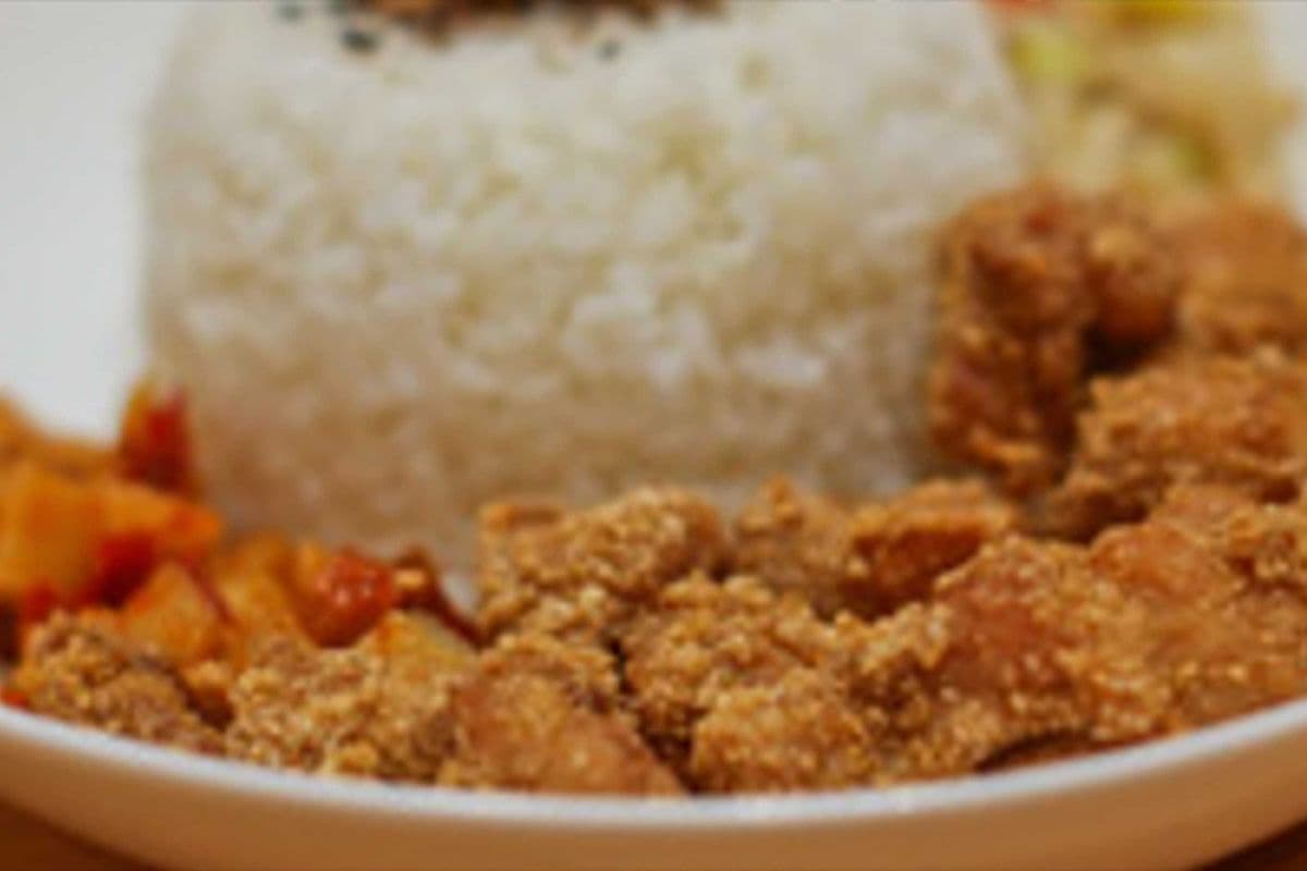 Salty Crispy Chicken with Rice