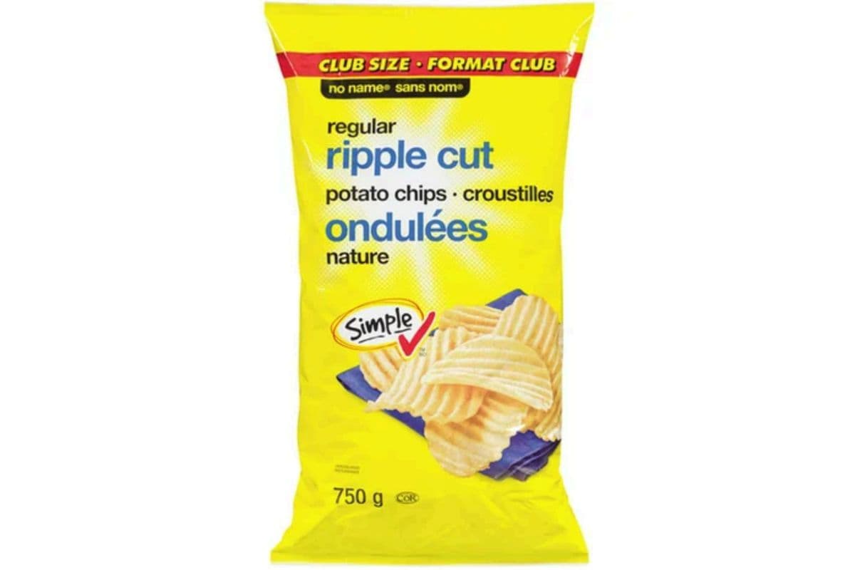 No Name Ripple Cut Potato Chips (750g)