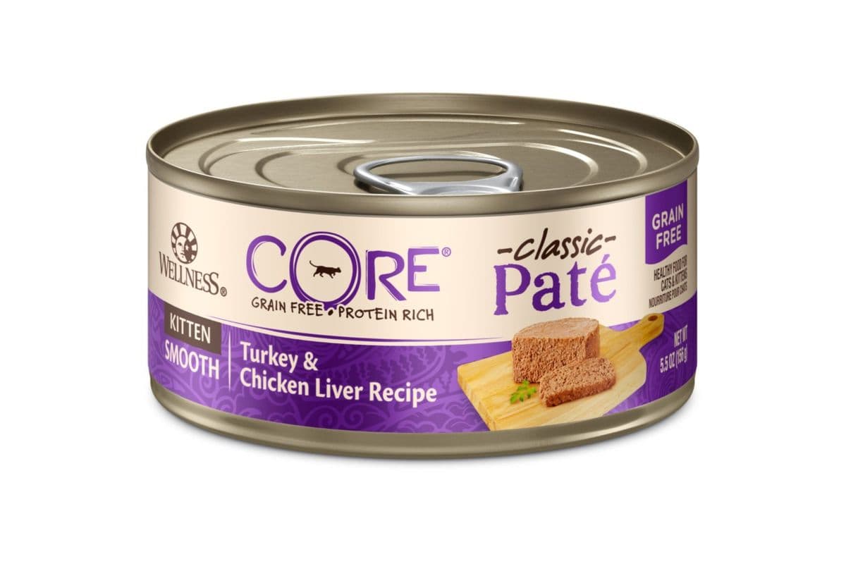 Wellness Core Pate Grain-Free Turkey & Chicken Liver Pate Canned Kitten Food (5.5 oz)