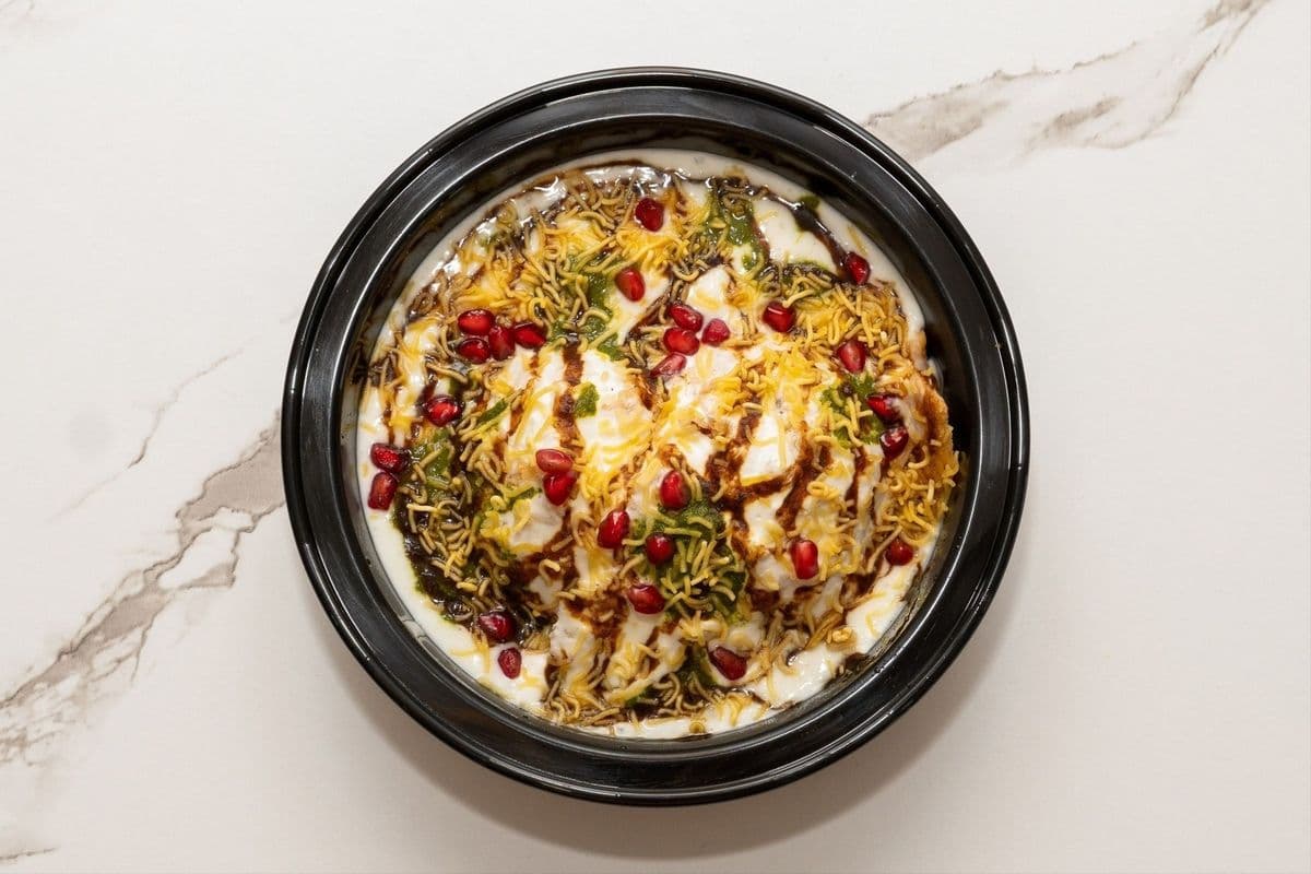 Two Pieces of Dahi Bhalla Chaat