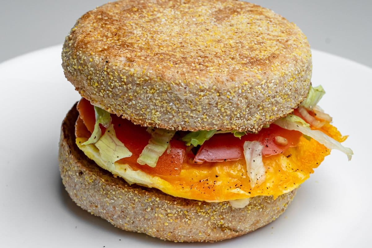 English Muffin with Ham