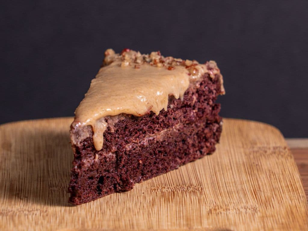 Keto Chocolate Salted Caramel Cake