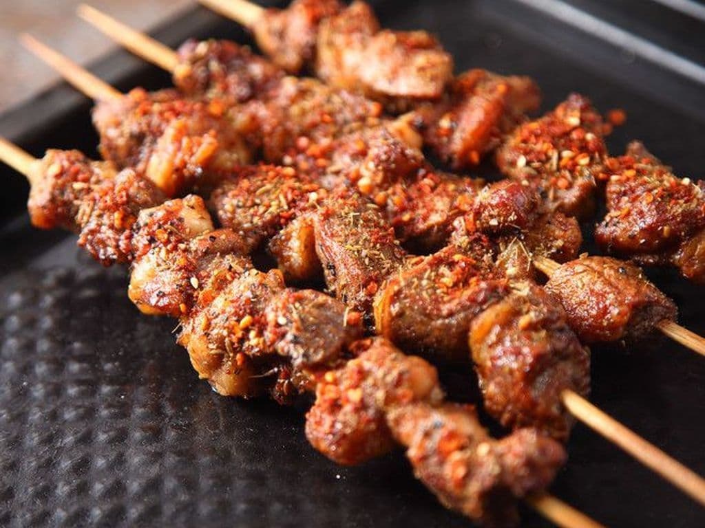 59.Lamb Kebab(3skewers)孜然羊肉串(3串)
