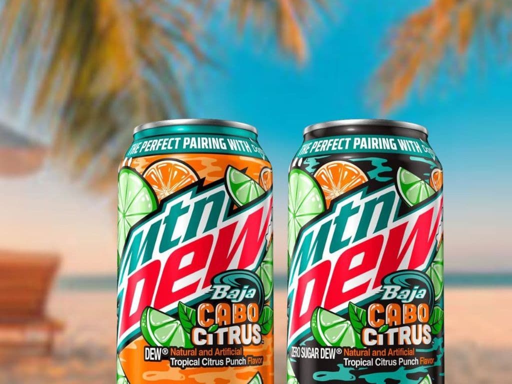 MOUNTAIN DEW ZERO SUGAR CAN - BAJA CABO CITRUS