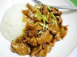 Cumin Lamb with Rice 孜然羊肉飯