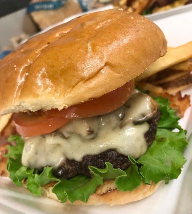 Mushroom Swiss Burger