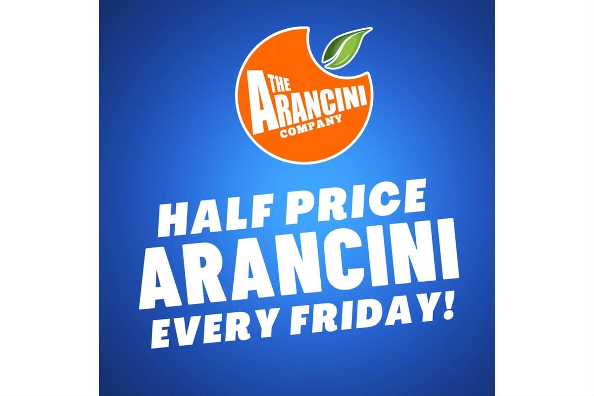 Half Price Arancini Friday! Only Available Fridays