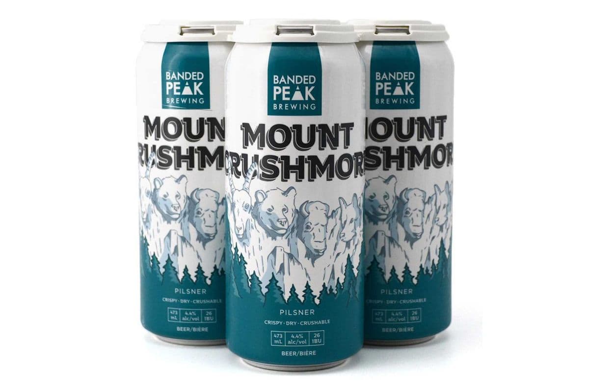Banded Peak Mt. Crushmore Pilsner (4 Cans) (1 x 4x473ml)