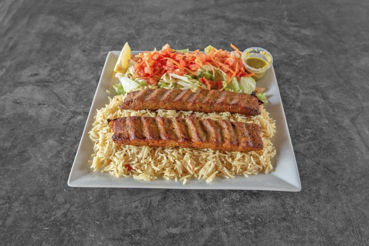 Chicken Kofta with Salad (2 skewers)