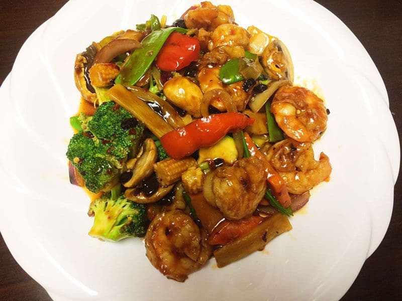 87. Shrimp with Black Bean Sauce