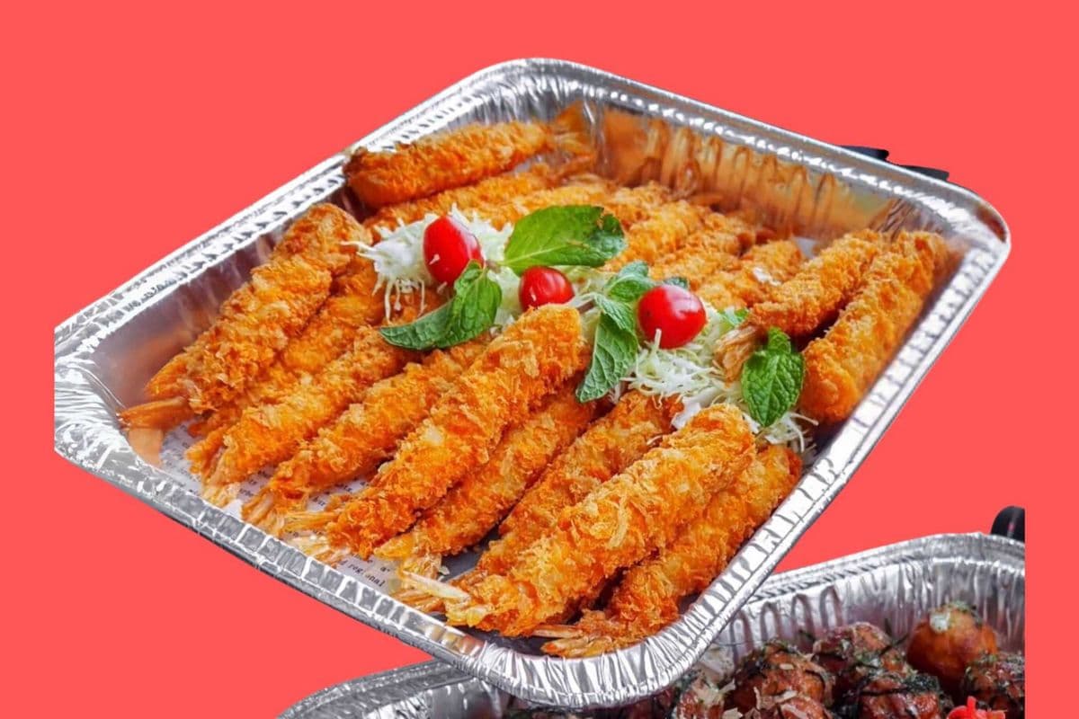 Crispy Deep Fried Pankobread Crumb Prawn Party Tray 和風炸脆蝦派對拼盤