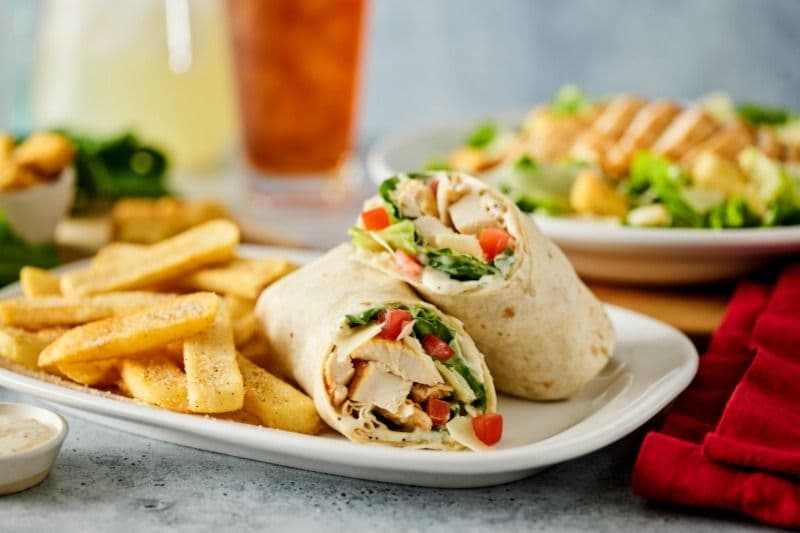 Everything Chicken Caesar Wrap