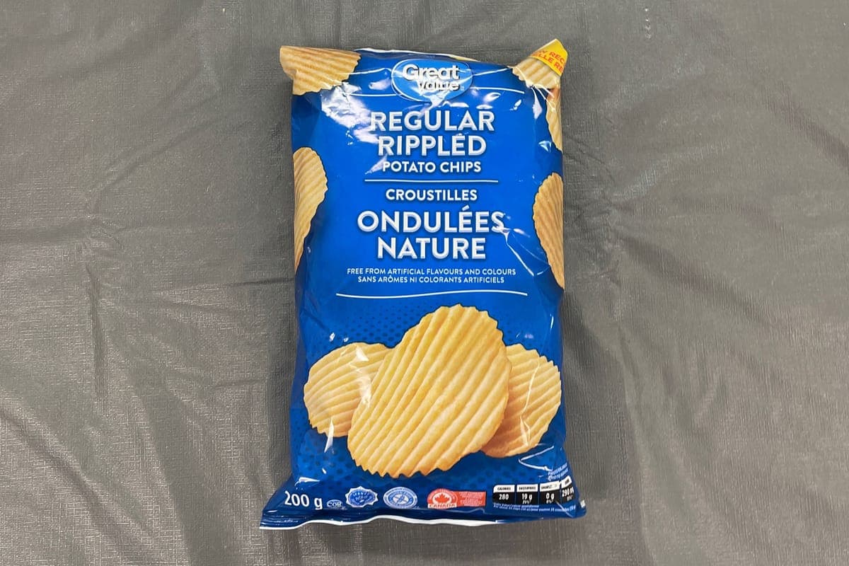 Great value regular ripped chips (200g)