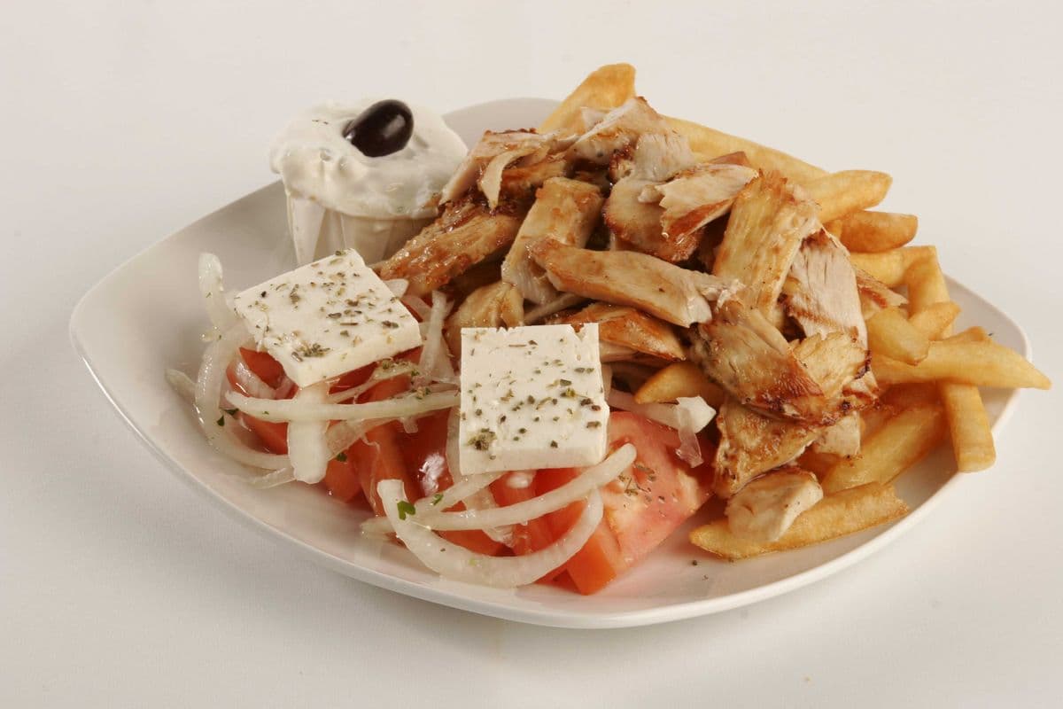 Plat de gyros au poulet / Chicken Gyros Plate