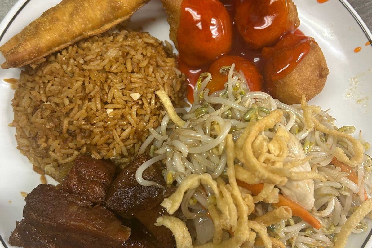 C10 Sweet and Sour Chicken, Chicken Chow Mein, Honey Garlic Spare Ribs, Chicken Fried Rice, and Egg Roll