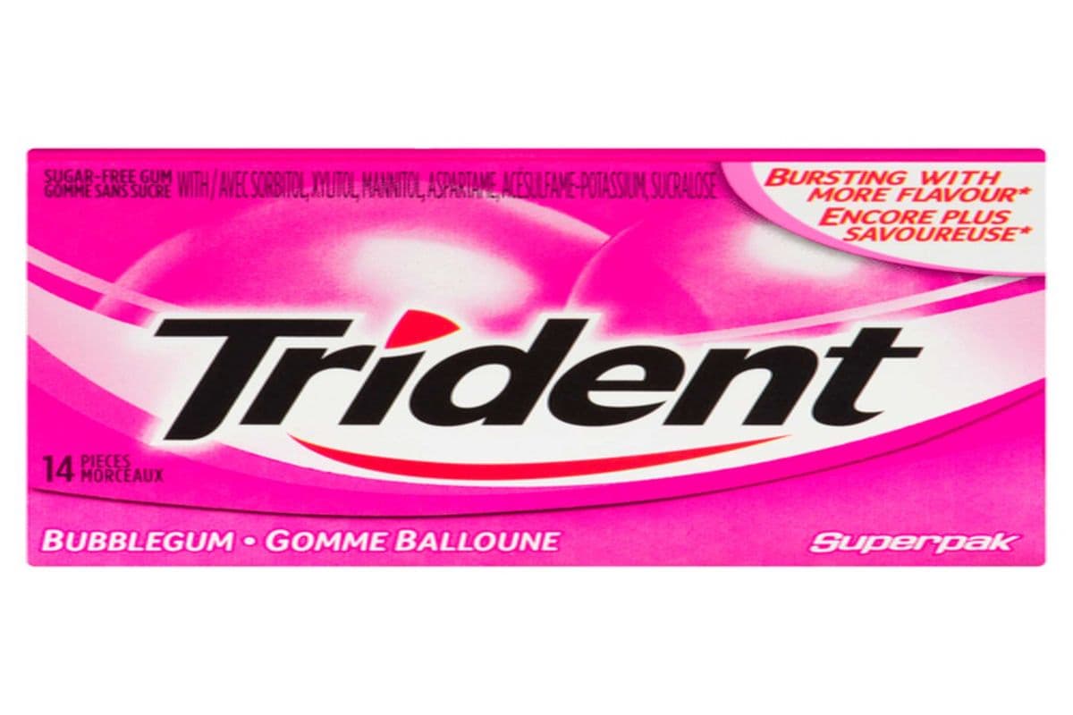 Trident Gum 14 Sticks Bubblegum Flavour