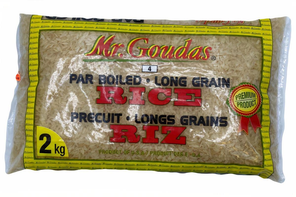 Mr Goudas riz étuvé à grains longs (2 kg)