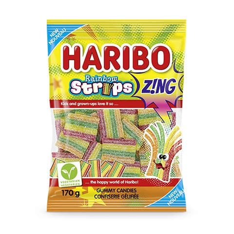 Haribo Rainbow Strips Gummies 170g