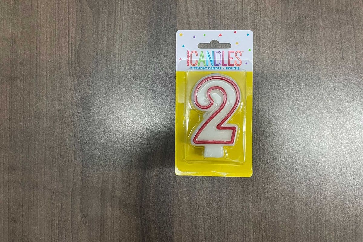 Deluxe Numeral Candle #2