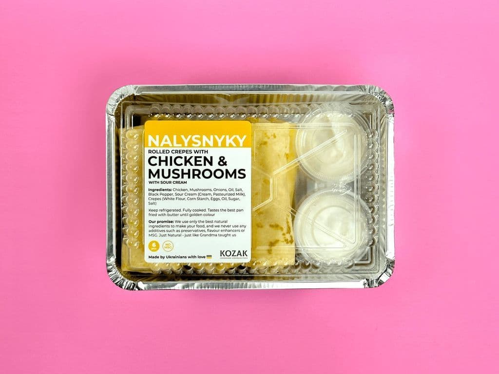 "Nalysnyky" Rolled Crepes with Chicken & Mushroom (6 pcs)